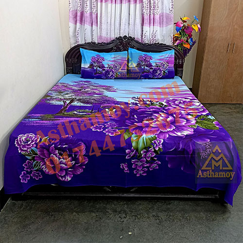 Luxury Panel Bed sheet With Two Matching Pillow Covers