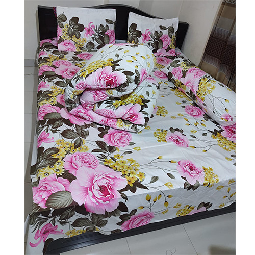 ৫ পিছ সেট প্রিমিয়াম কোয়ালিটি লাক্সরি টুইল কটন ফেব্রিক্স কমফোর্টার